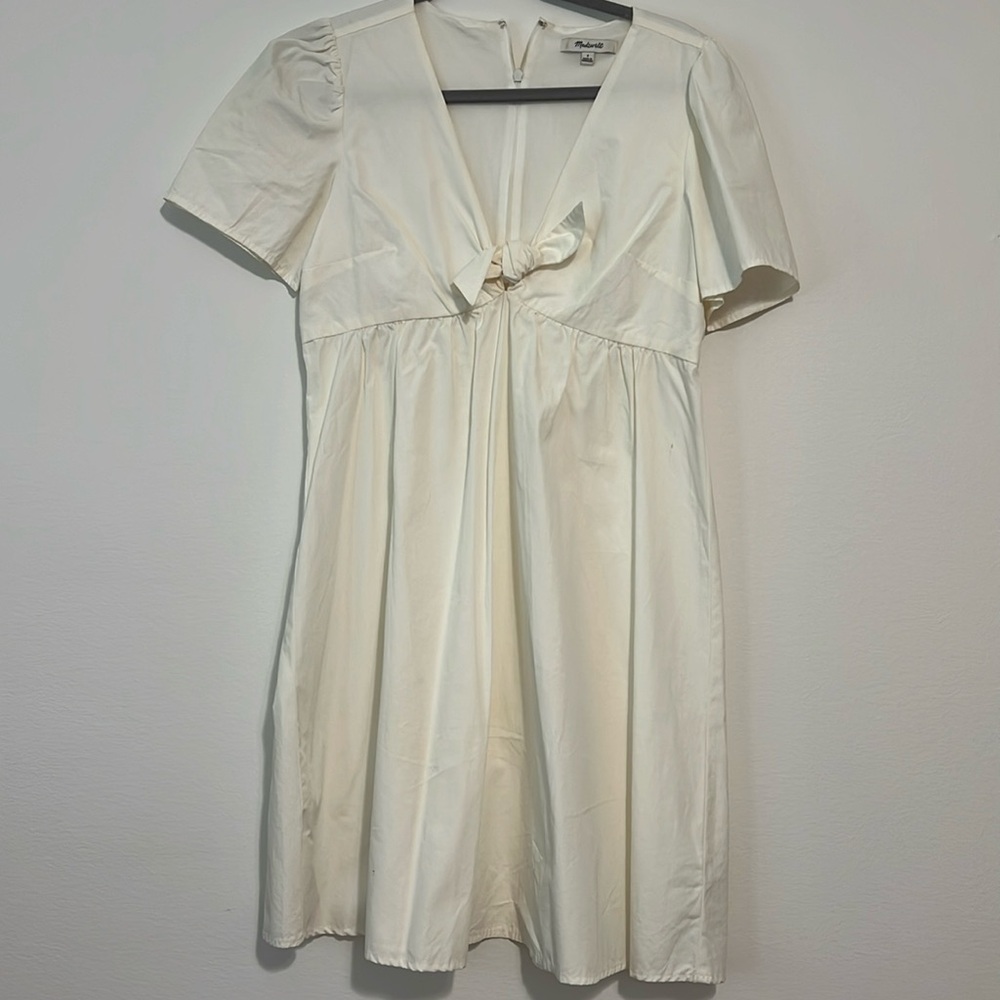 White cotton Madewell dress